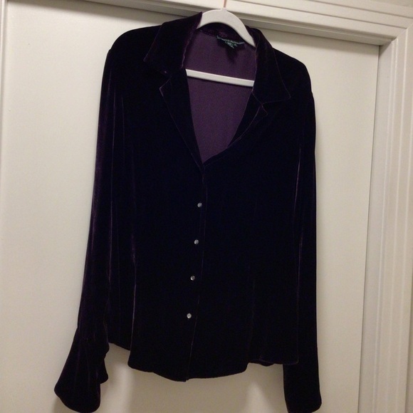 Womens Lauren Ralph Lauren Silk Blend Button Down Blazer/Cardigan - Picture 1 of 6
